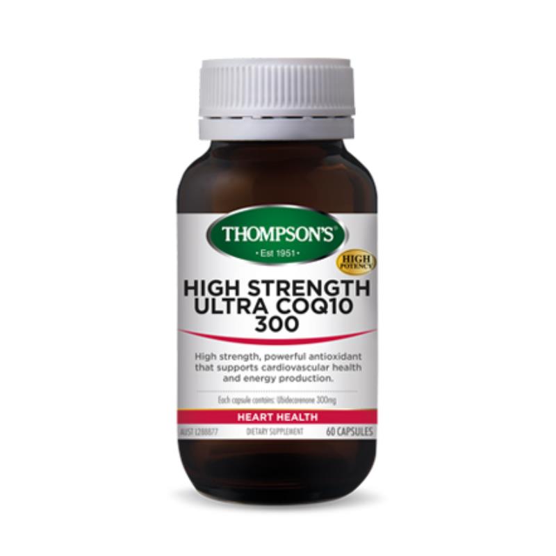 Thompson's High Strength Ultra CoQ10 300mg 60 Capsules