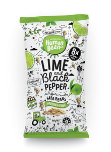 Human Bean Co Lime & Black Pepper Faba Beans 8 x 20g