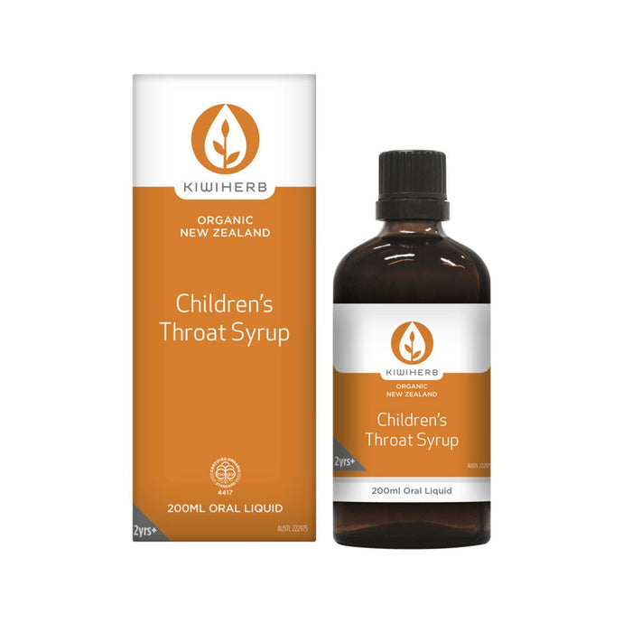 Kiwiherb Children'S Throat Syrup 200ml