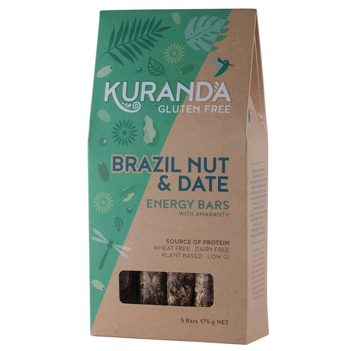 Kuranda Gluten Free Energy Bars Brazil Nut & Date 35g x 5 Pack