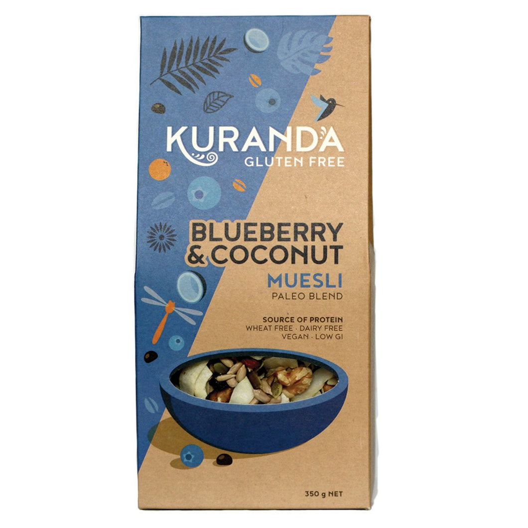 Kuranda Gluten Free Muesli Blueberry & Coconut (Paleo Blend) 350g