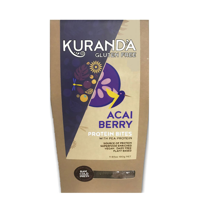 Kuranda Gluten Free Protein Bites Acai Berry 20g x 9 Pack