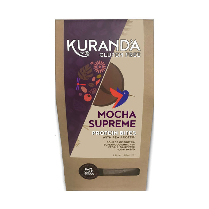 Kuranda Gluten Free Protein Bites Mocha Supreme 20g x 9 Pack