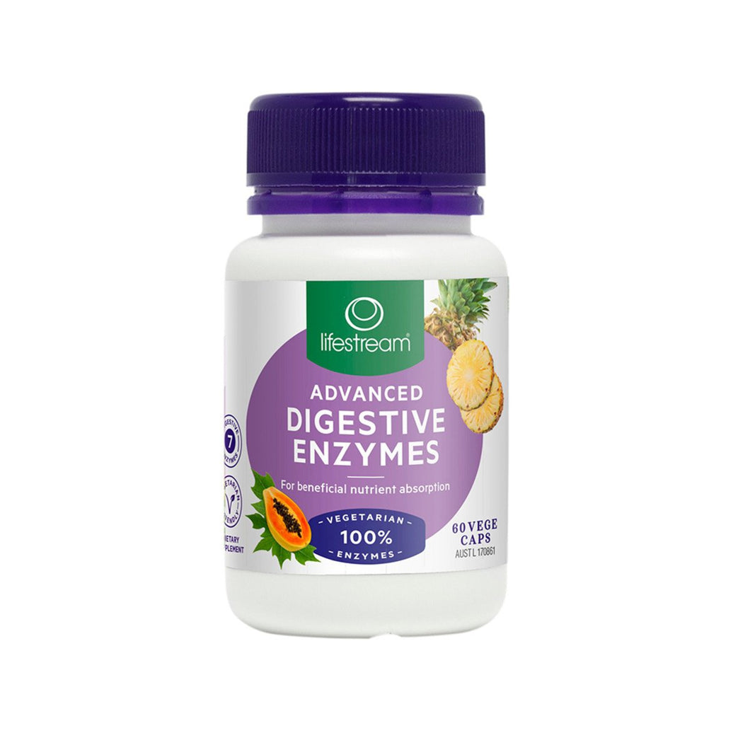 LifeStream Advanced Digestive Enzymes 60 Veggie Capsules