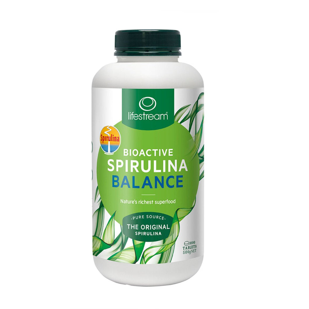 LifeStream Bioactive Spirulina Balance 500Mg 1000 Tablets