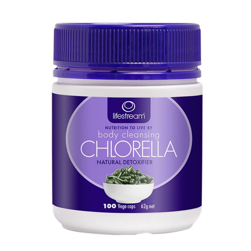 LifeStream Body Cleansing Chlorella 100 Veggie Capsules