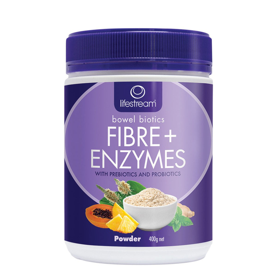 LifeStream Bowel Biotics Fibre + Enzymes 400g