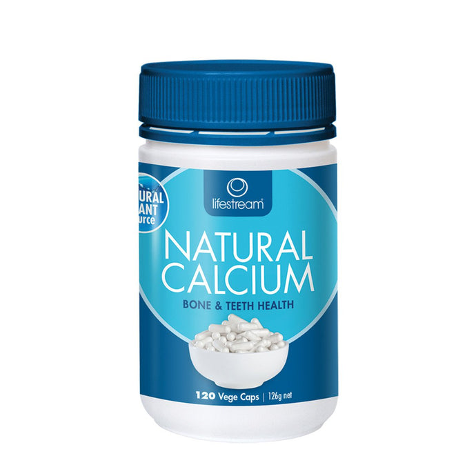 LifeStream Natural Calcium (Natural Plant Source) 120 Veggie Capsules