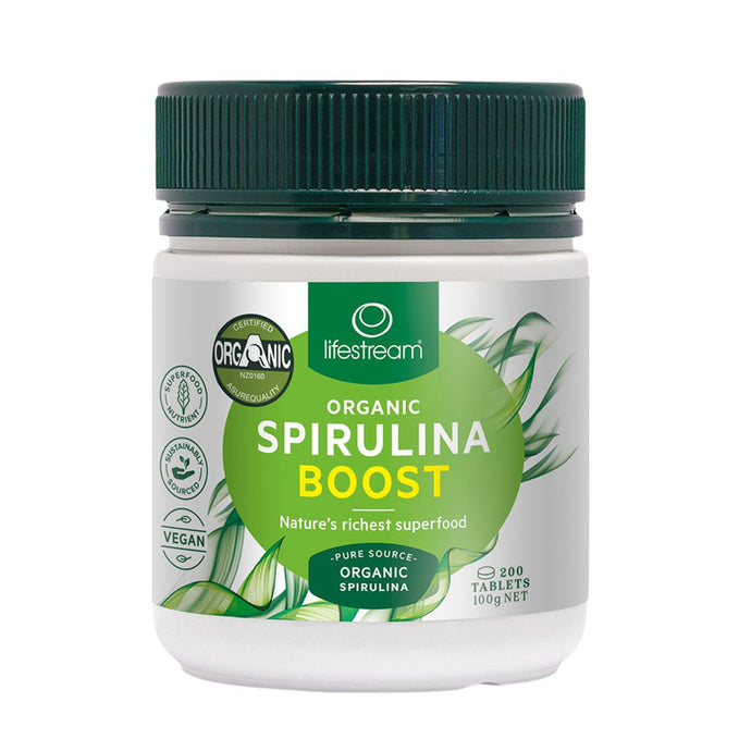 LifeStream Spirulina Org Boost 500Mg 200 Tablets