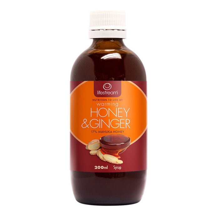 LifeStream Warming Honey & Ginger Syrup 200ml