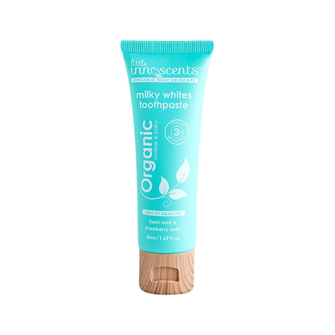 Little Innoscents Organic Milky Whites Fluoride Free Toothpaste 50ml