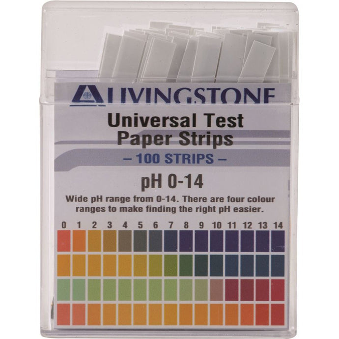 Livingstone Ph 0-14 Universal Test Paper Strips x 100 Pack