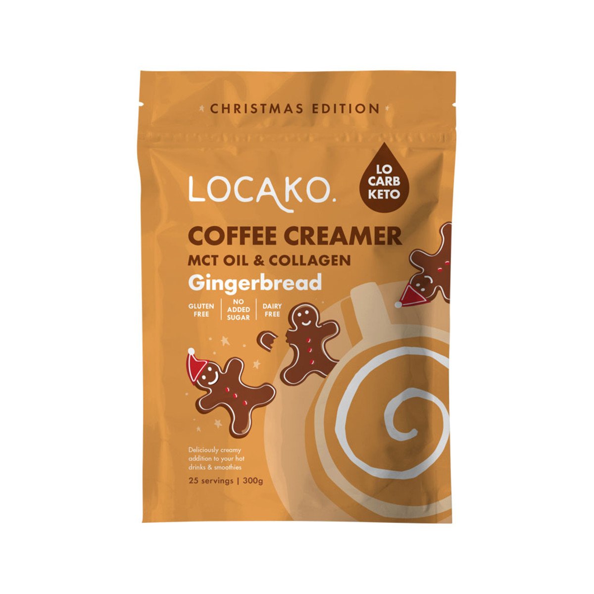 Loca Ko Coffee Creamer Enriched With Mct Oil & Grass Fed Collagen Raw Cacao 300g