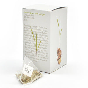 Love Tea Organic Lemongrass And Ginger 75g