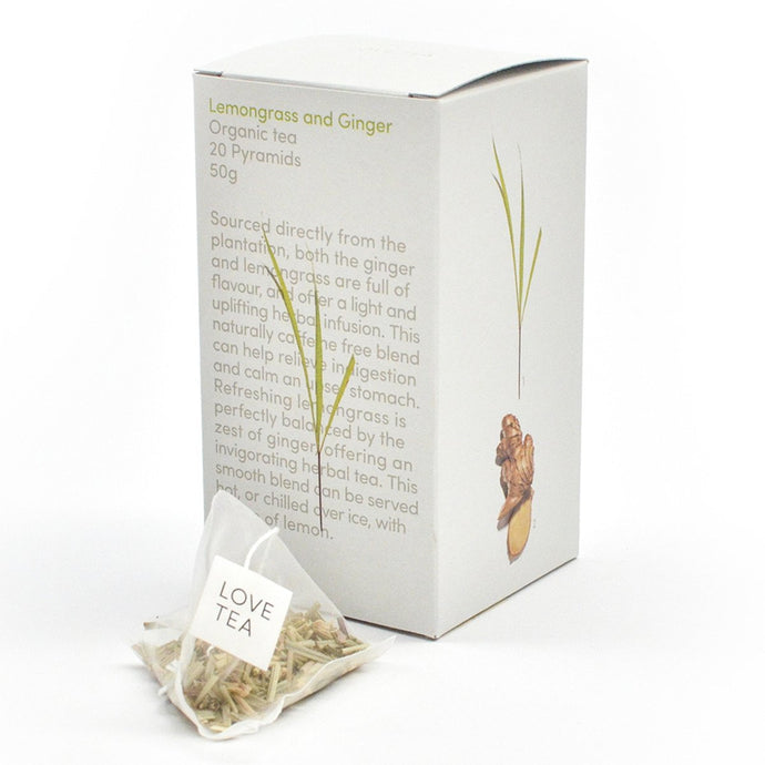 Love Tea Organic Lemongrass And Ginger 75g