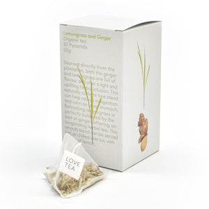 Love Tea Organic Lemongrass Ginger x 20 Pyramids