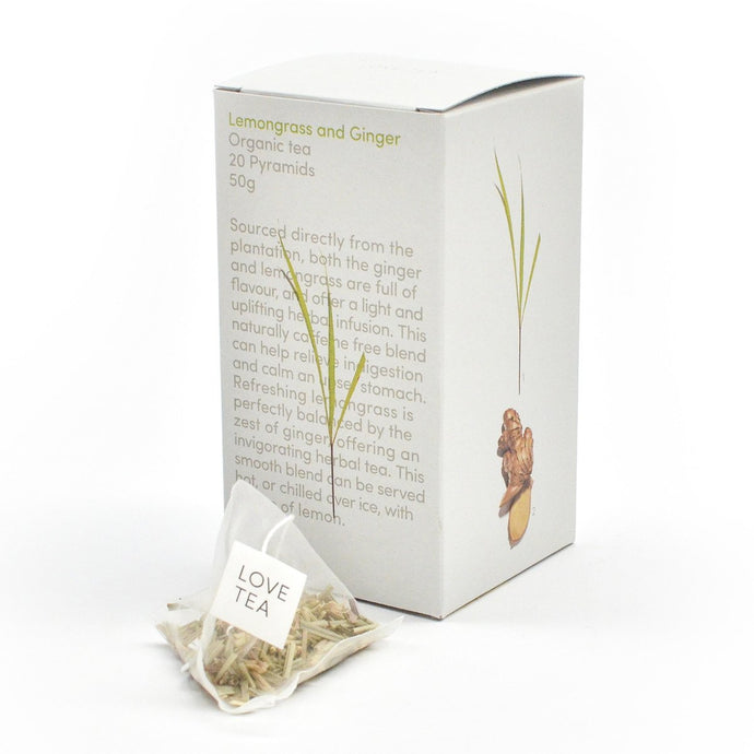 Love Tea Organic Lemongrass Ginger x 20 Pyramids