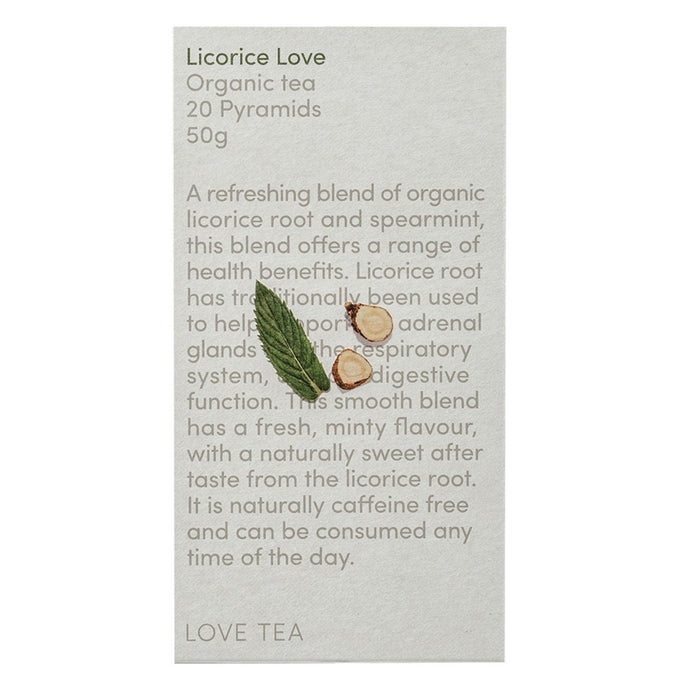 Love Tea Organic Licorice Love x 20 Pyramids