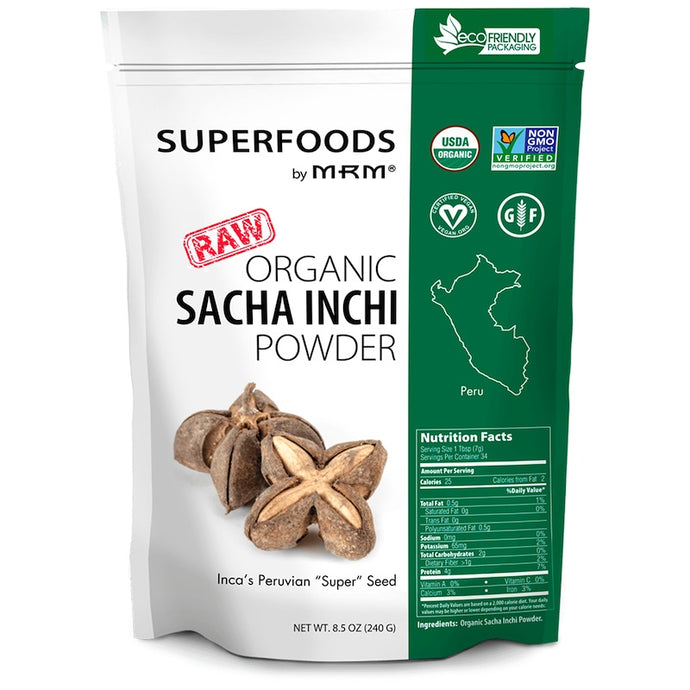 MRM RAW Organic Sacha Inchi Powder 8.5 oz (240g)