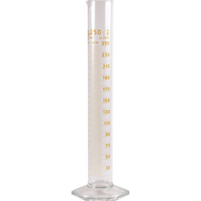 Measuring Cylinder Glass Graduated 250ml