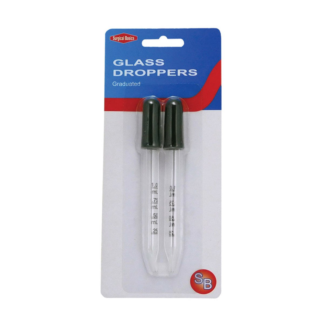 Medicine Dropper Glass x 2 Pack