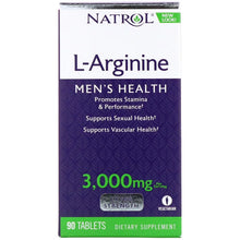 Load image into Gallery viewer, Natrol L-Arginine 1000 mg 90 Tablets - Dietary Supplement