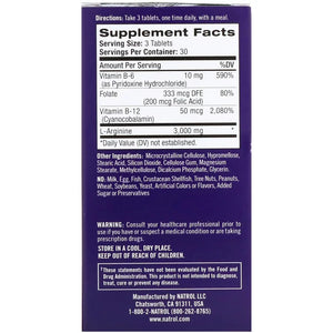 Natrol L-Arginine 1000 mg 90 Tablets - Dietary Supplement