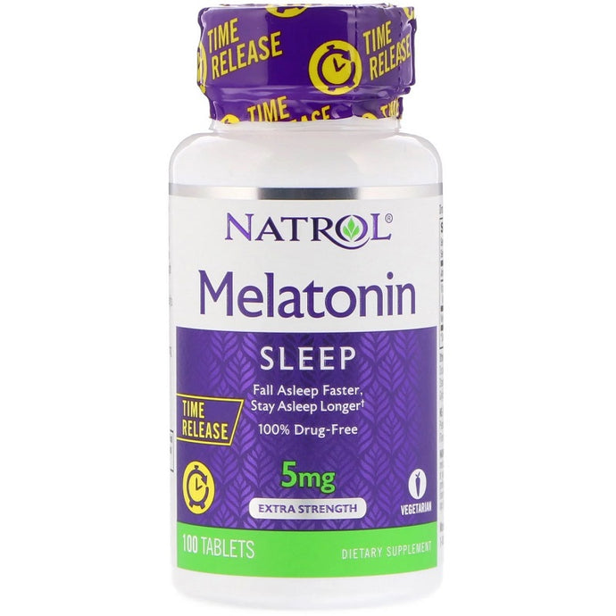 Natrol Melatonin Time Release Extra Strength 5mg 100 Tablets
