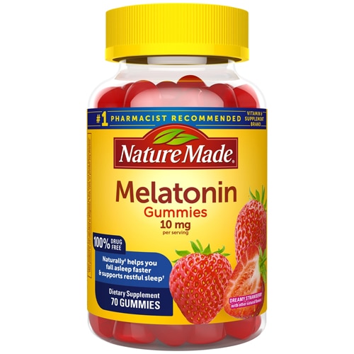 Nature Made Melatonin Gummies Dreamy Strawberry 10 mg - 70 Gummies