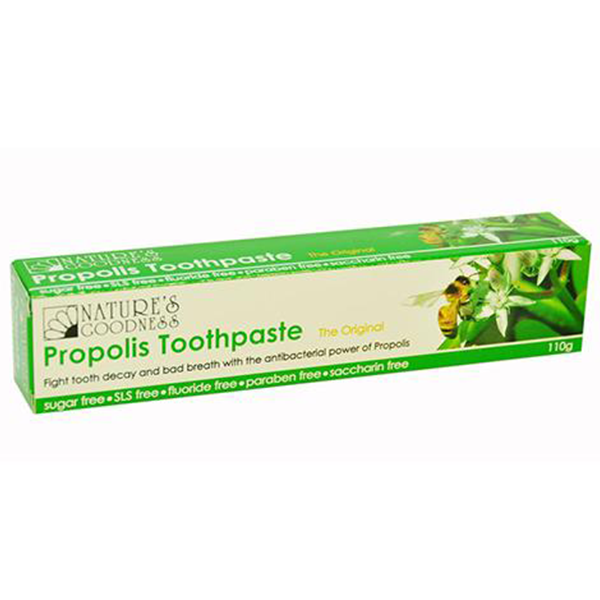 Nature's Goodness, Propolis Toothpaste, Fluoride & SLS Free, 110 g