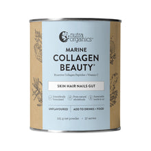 Load image into Gallery viewer, Nutra Organics Marine Collagen Beauty with Bioactive Collagen Peptides + Vitamin C Unflavoured 225g