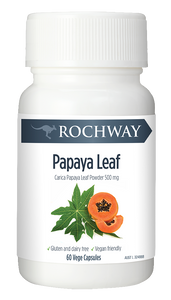 Rochway Papaya Leaf 500mg 60vc