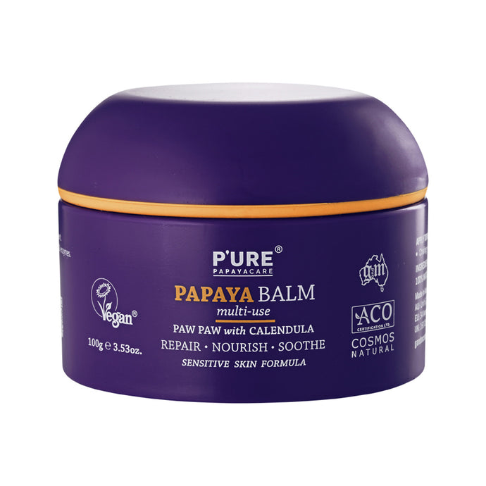 P'URE Papayacare Papaya Balm Multi-Use (Paw Paw with Calendula) 100g