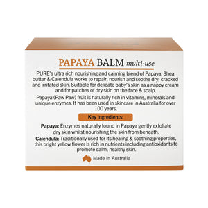 P'URE Papayacare Papaya Balm Multi-Use (Paw Paw with Calendula) 100g