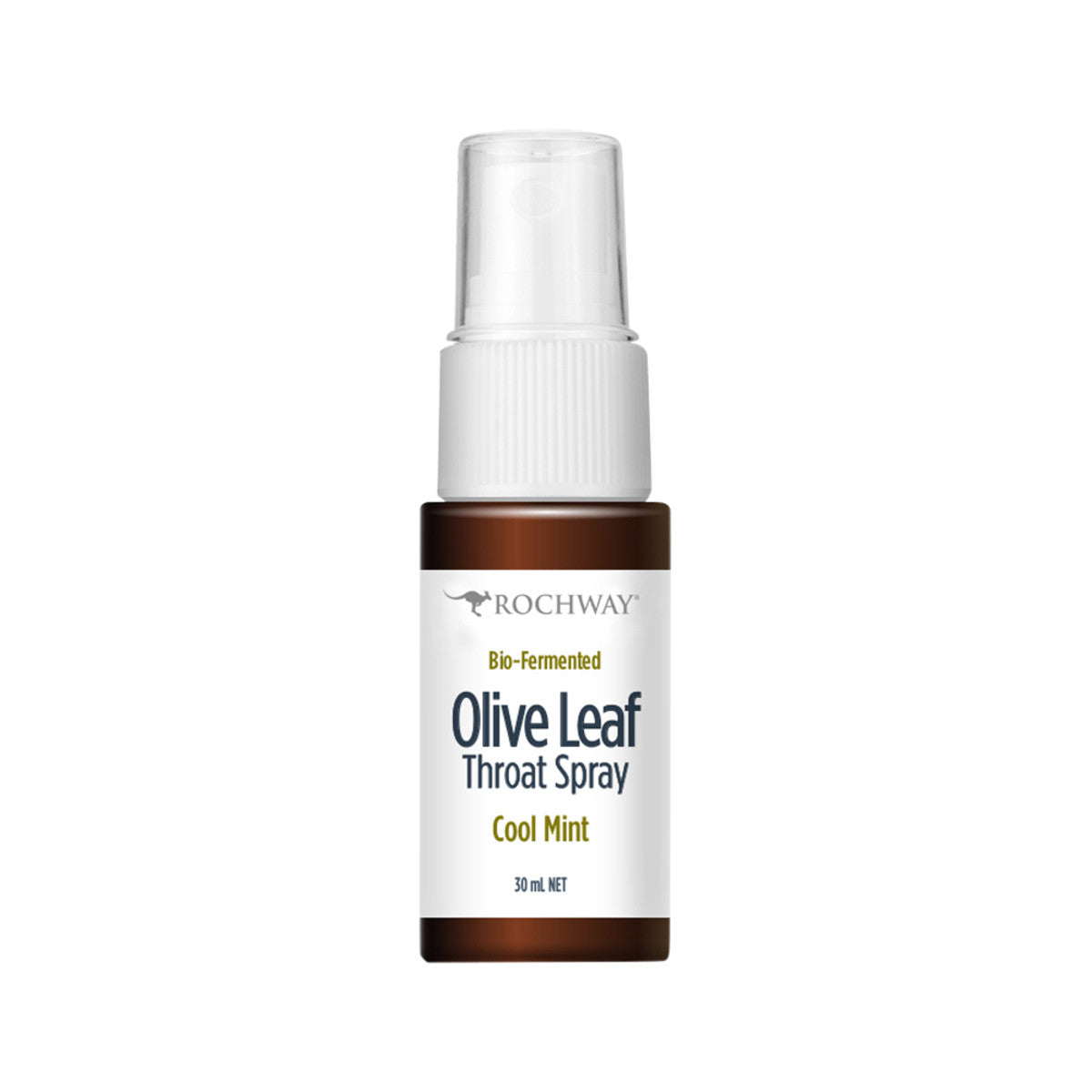 Rochway, Olive Leaf, Cool Mint, Throat Spray, 30 ml
