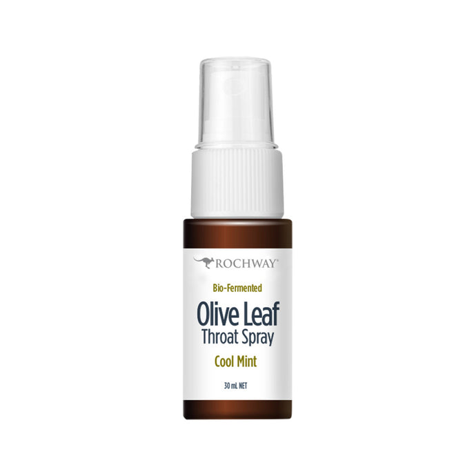 Rochway, Olive Leaf, Cool Mint, Throat Spray, 30 ml