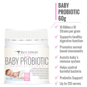 Rochway Baby Probiotic 10 Billion x 10 Strain 60g