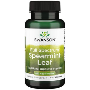 Swanson Premium Full-Spectrum Spearmint Leaf 400mg 60 Capsules