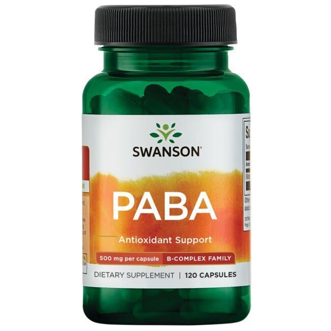 Swanson Premium PABA 500mg 120 Capsules