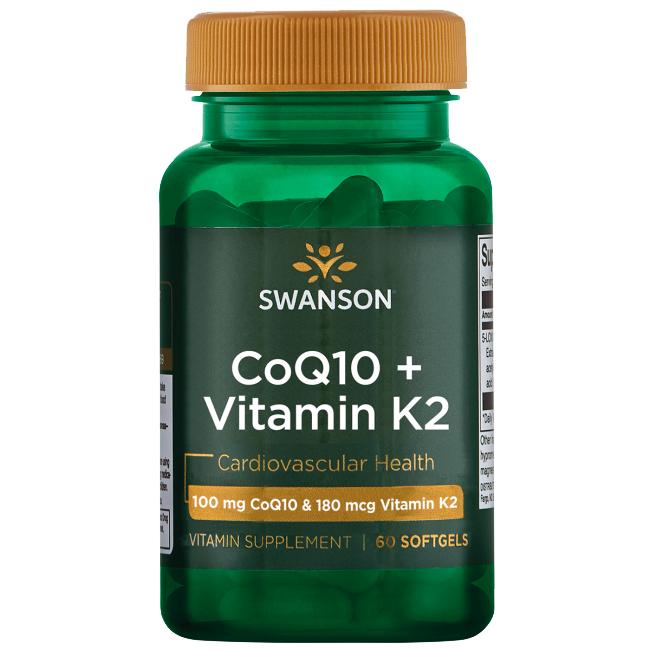 Swanson Ultra CoQ10 + Vitamin K2 Softgels