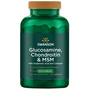 Glucosamine, Chondroitin & MSM with Hyaluronic Acid and Collagen 90 capsules