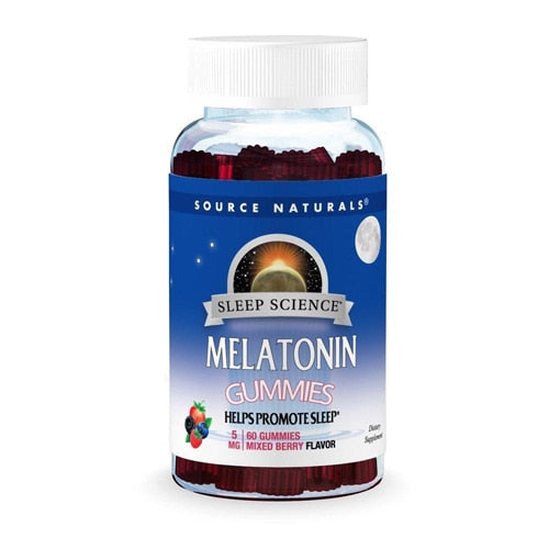 Source Naturals, Sleep Science, Melatonin Gummies, Mixed Berry, 5 mg, 60 Gummies