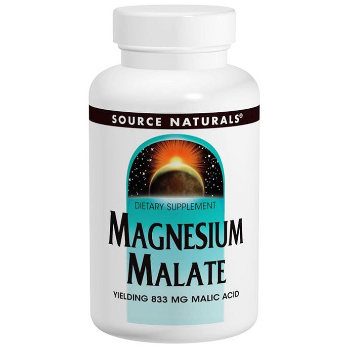 Source Naturals Magnesium Malate 180 Tablets - Dietary Supplement