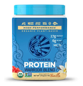 Sunwarrior Warrior Blend Plant-Based Organic Protein Vanilla 13.2 oz