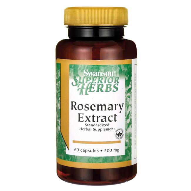 Swanson Superior Herbs Rosemary Extract 500mg 60 Capsules