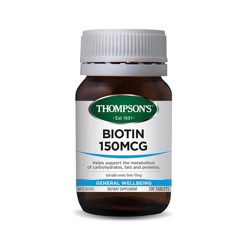 Thompson's Biotin 150MCG 100 Tablets