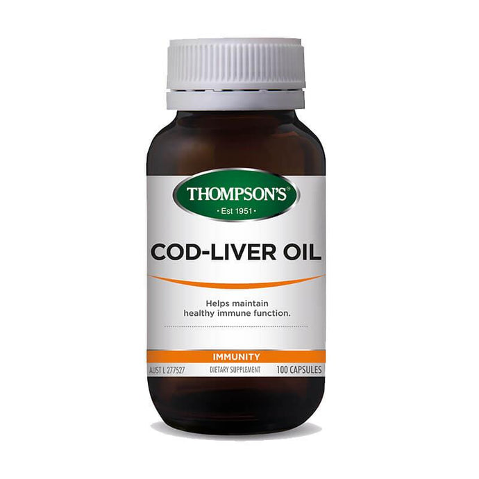 Thompson's Cod Liver Oil 100 Capsules