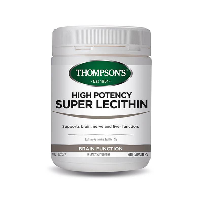 Thompson's High Potency Super Lecithin 200 Capsules