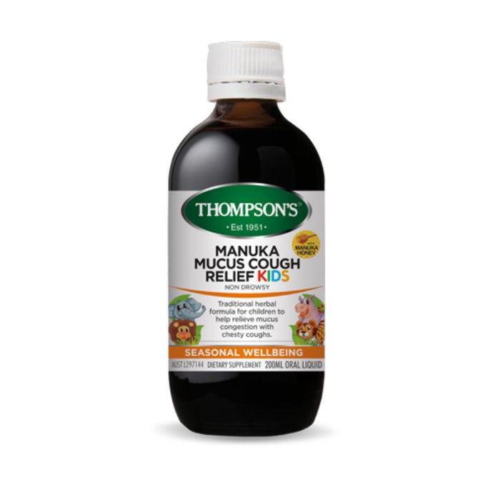 Thompson's Manuka Mucus Cough Relief Kids 200ml
