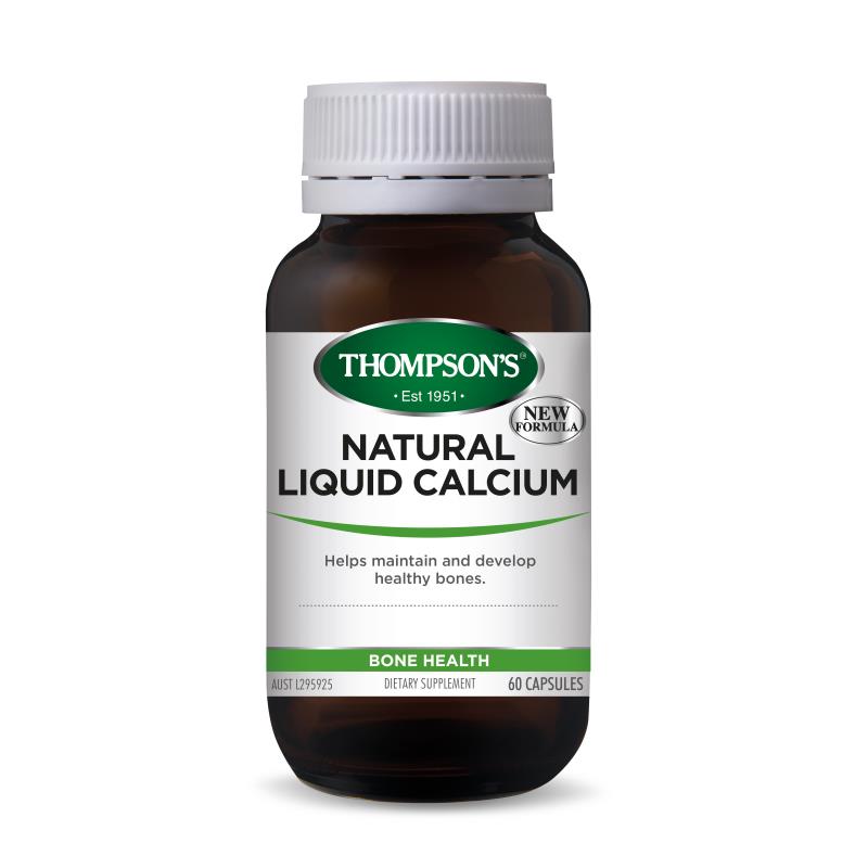 Thompson’s Natural Liquid Calcium 60 Capsules